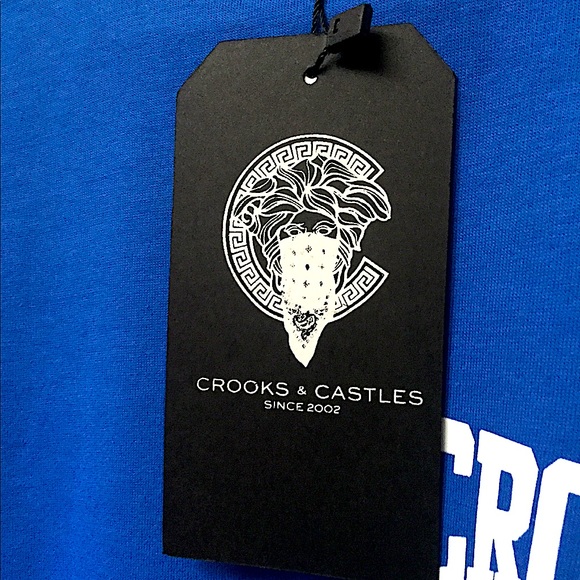Crooks & Castles Classic Royal Crewneck Tee Shirt - Picture 15 of 16